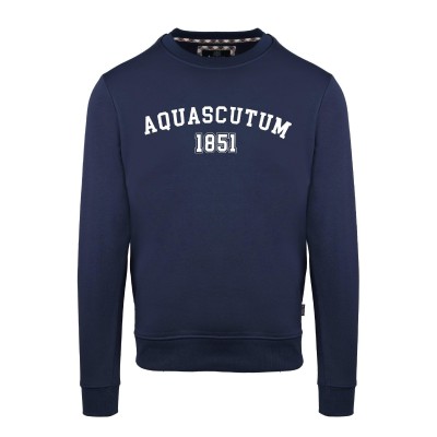 блуза,мъжки,ежедневни,облекла,мъжки,горнища,с,качулка,aquascutum,men,s,round,neck,crew,sweatshirt,navy