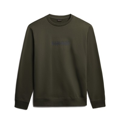 блуза,napapijri,box,logo,crew,sweatshirt,green,ge4