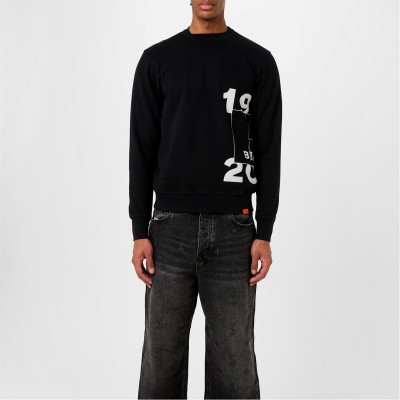 блуза,облекла,на,разпродажба,мъжки,ежедневни,облекла,мъжки,горнища,с,качулка,belstaff,men's,centenary,logo,crew,sweatshirt,black,khaki