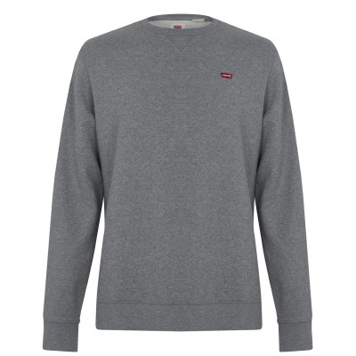 блуза,levis,new,original,crew,neck,sweater,grey,marl