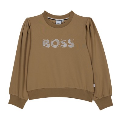 юношеска,блуза,детски,облекла,boss,logo,sweatshirt,juniors,stone,269
