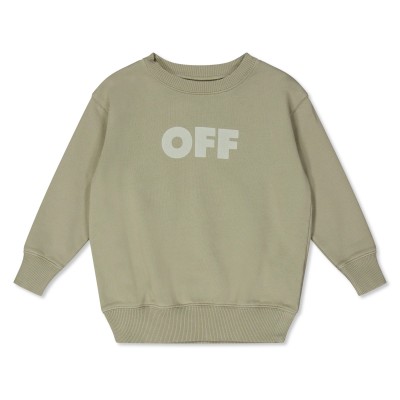 детска,риза,с,дълъг,ръкав,off,white,unisex,kids,logo,print,cotton,long,sleeve,crew,sweatshirt,beige,6305