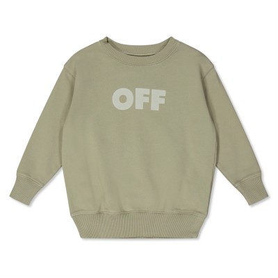 детска,риза,с,дълъг,ръкав,детски,3/4,панталони,off,white,unisex,kids',logo,print,cotton,long,sleeve,crew,sweatshirt,beige,6305