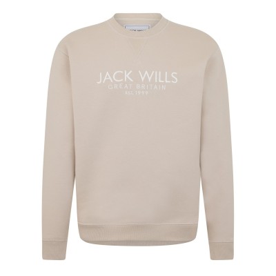 блуза,мъжки,горнища,с,качулка,мъжки,блузи,jack,wills,belvue,graphic,logo,crew,neck,sweatshirt,stone