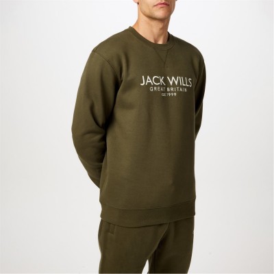 блуза,мъжки,горнища,с,качулка,мъжки,блузи,jack,wills,belvue,graphic,logo,crew,neck,sweatshirt,leaf