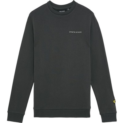юношеска,блуза,детски,облекла,lyle,and,scott,script,logo,sweatshirt,juniors,w635,gunmetal