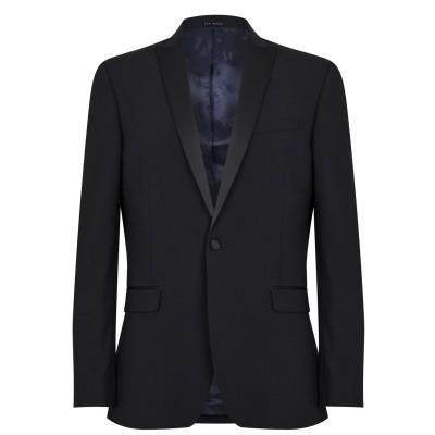 яке,ted,baker,pine,slim,fit,tuxedo,jacket,black