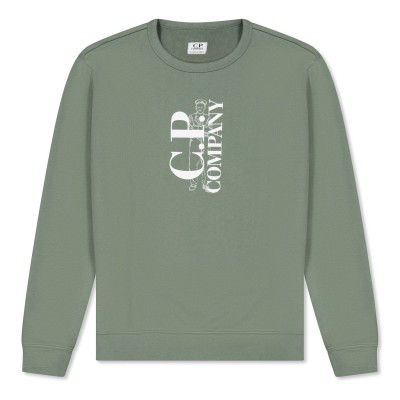 блуза,детски,3/4,панталони,cp,company,kids,front,logo,crew,sweatshirt,mil,grn,31870