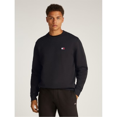 мъжки,ежедневни,облекла,мъжки,горнища,с,качулка,tommy,jeans,tommy,jeans,tjm,reg,badge,crew,ext,black
