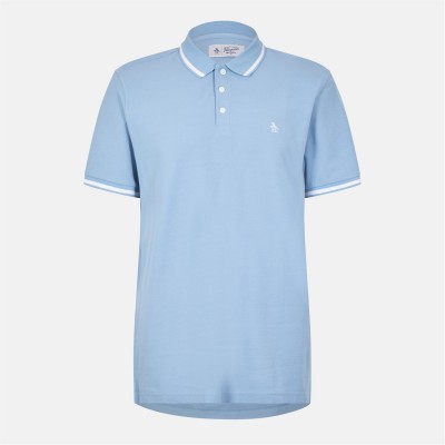 блуза,с,яка,облекла,на,разпродажба,мъжки,тениски,original,penguin,contrast,tipped,sleeve,polo,shirt,faded,denim