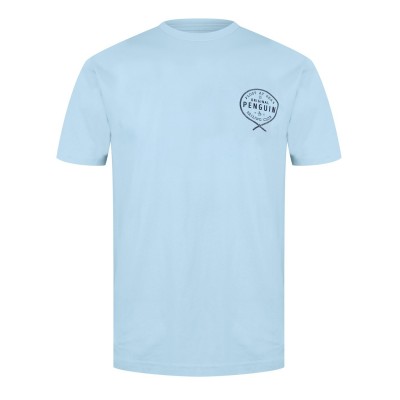 мъжка,тениска,облекла,на,разпродажба,мъжки,тениски,original,penguin,crest,t,shirt,mens,cool,blue