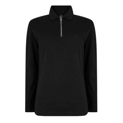 блуза,с,яка,мъжки,тениски,armani,exchange,armani,exchange,polo,shirt,black,uc001