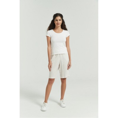 къси,панталони,дамски,къси,панталони,be,you,linen,shorts,stone,stripe