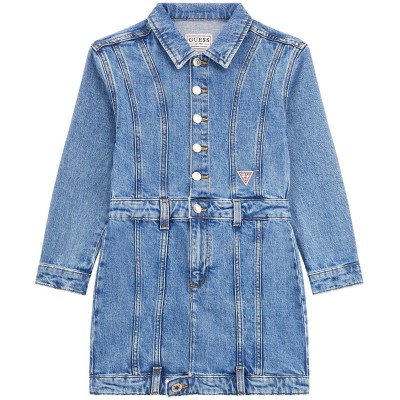 юношеска,рокля,детски,облекла,guess,denim,dress,juniors,original,tyor