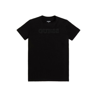 юношеска,тениска,детски,облекла,guess,short,sleeve,t,shirt,juniors,black,a996,jblk