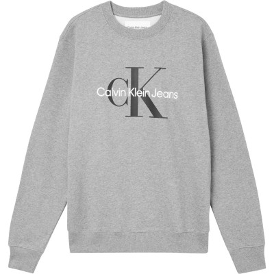 блуза,зимни,аксесоари,calvin,klein,jeans,classic,logo,crew,sweatshirt,grey