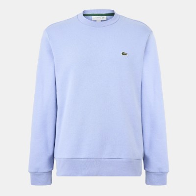 блуза,мъжки,горнища,с,качулка,мъжки,ежедневни,облекла,lacoste,men,s,basic,crew,neck,sweatshirt,delphinium,5qd