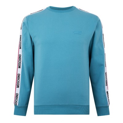 блуза,облекла,на,разпродажба,мъжки,ежедневни,облекла,мъжки,горнища,с,качулка,moschino,tape,sweatshirt,light,blue