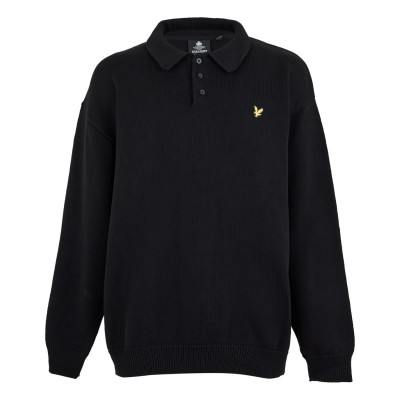 мъжки,тениски,lyle,and,scott,knitted,polo,sn99,jet,black