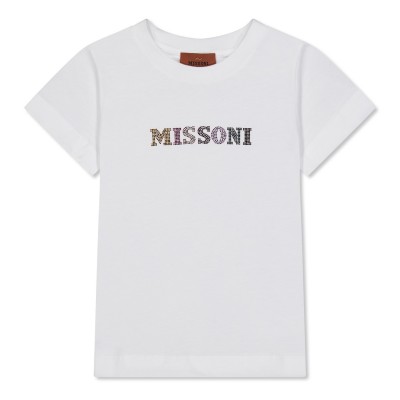 тениска,детски,3/4,панталони,missoni,kids',logo,regular,fit,t,shirt,white,100