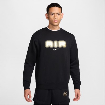 промоция,на,зимни,облекла,разпродажба,nike,мъжки,блузи,nike,nsw,sw,air,crew,flc,bb,black,gold