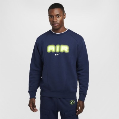 мъжки,блузи,nike,nsw,sw,air,crew,flc,bb,navy,volt