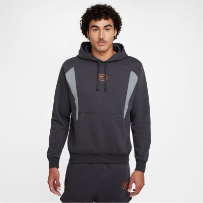 суичър,разпродажба,nike,мъжки,горнища,с,качулка,nike,m,nsw,sw,air,po,hoody,flc,bb,black,fir,white