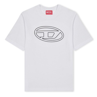 детска,тениска,детски,облекла,diesel,long,sleeved,t,shirt,junior,boys,white,k100
