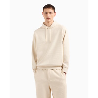 суичър,мъжки,горнища,с,качулка,мъжки,ежедневни,облекла,emporio,armani,men,s,relaxed,fit,pull,over,hoodie,ecru,1088