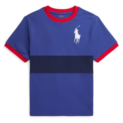 тениска,детски,3/4,панталони,polo,ralph,lauren,big,pony,heavyweight,t,shirt,bright,navy
