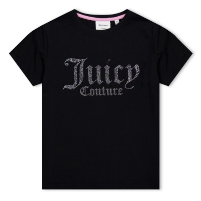 тениска,детски,3/4,панталони,juicy,couture,kids',diamante,regular,fit,t,shirt,black,023