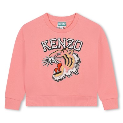 юношеска,блуза,детски,3/4,панталони,kenzo,embroidered,logo,sweatshirt,juniors,pink,49c