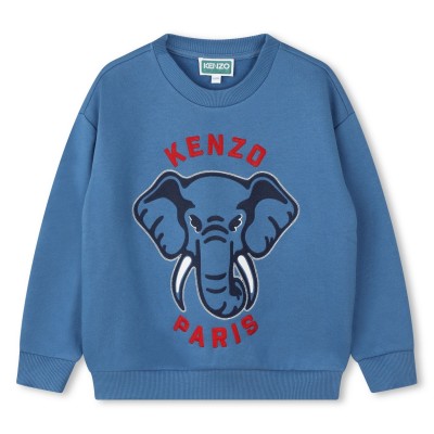 юношеска,блуза,детски,облекла,kenzo,embroidered,elephant,sweatshirt,juniors,blue,780
