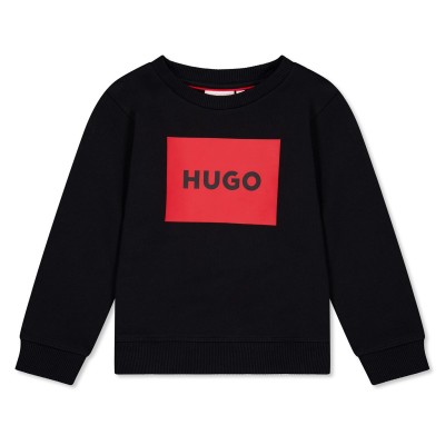 юношеска,блуза,детски,облекла,hugo,logo,sweatshirt,juniors,black,09b