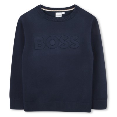 юношеска,блуза,детски,облекла,boss,logo,sweatshirt,juniors,navy,849