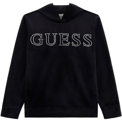 юношески,суичър,детски,облекла,guess,logo,hoodie,juniors,black,a996,jblk