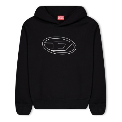 юношески,суичър,детски,облекла,diesel,logo,hoodie,juniors,black,k900