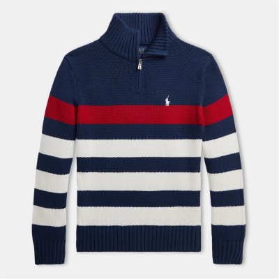 юношеска,блуза,детски,3/4,панталони,polo,ralph,lauren,striped,quarter,zip,sweater,juniors,multi,stripe