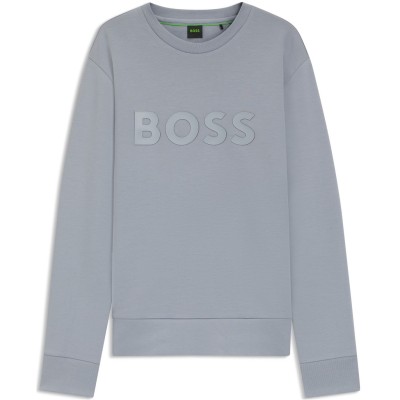 блуза,мъжки,ежедневни,облекла,мъжки,горнища,с,качулка,boss,stretch,cotton,logo,sweatshirt,dark,grey,026