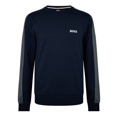 блуза,мъжки,ежедневни,облекла,мъжки,горнища,с,качулка,boss,tracksuit,sweatshirt,10166548,navy,white,403