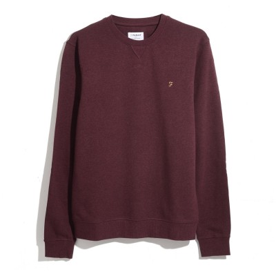 блуза,облекла,на,разпродажба,мъжки,блузи,farah,tim,crew,sweatshirt,farah,red