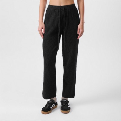 панталони,дамски,чорапогащи,и,клинове,fear,of,god,essentials,women's,waffle,straight,leg,trousers,black