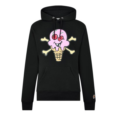 суичър,мъжки,ежедневни,облекла,мъжки,горнища,с,качулка,icecream,men's,cones&bones,hoodie,black