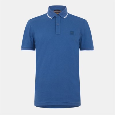 блуза,с,яка,облекла,на,разпродажба,мъжки,тениски,boss,men's,pique,logo,polo,shirt,open,blue