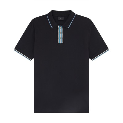 блуза,с,яка,мъжки,тениски,ps,paul,smith,stripe,tipping,polo,shirt,black,79