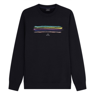 блуза,облекла,на,разпродажба,мъжки,ежедневни,облекла,мъжки,горнища,с,качулка,ps,paul,smith,men's,graffiti,crew,sweatshirt,black,79