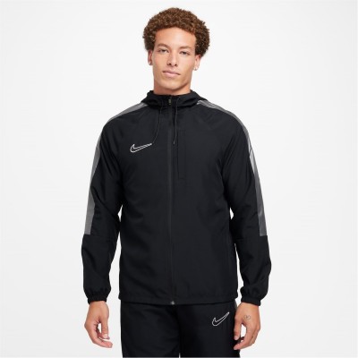 яке,разпродажба,nike,мъжки,горнища,с,качулка,nike,academy,men's,water,repellent,hooded,soccer,jacket,black,white