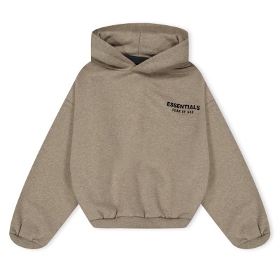 юношески,суичър,детски,3/4,панталони,fear,of,god,essentials,logo,over,the,head,hoodie,juniors,heather,grey