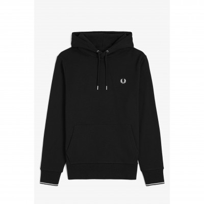 суичър,мъжки,горнища,с,качулка,fred,perry,men,s,logo,hoodie,black,102