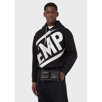 суичър,мъжки,ежедневни,облекла,мъжки,горнища,с,качулка,emporio,armani,l,print,hoodie,navy,blue